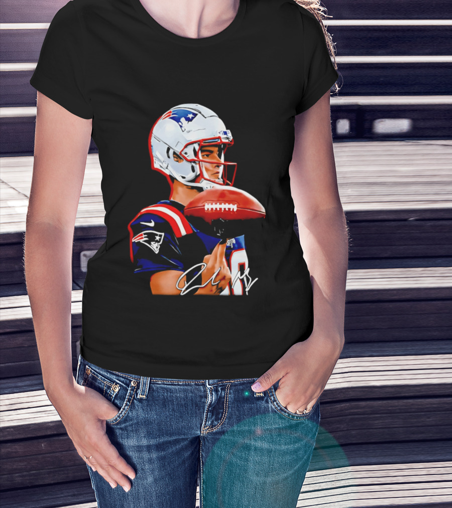Drake Maye New England Patriots Quarterback Football Patriots Jersey T-Shirt
