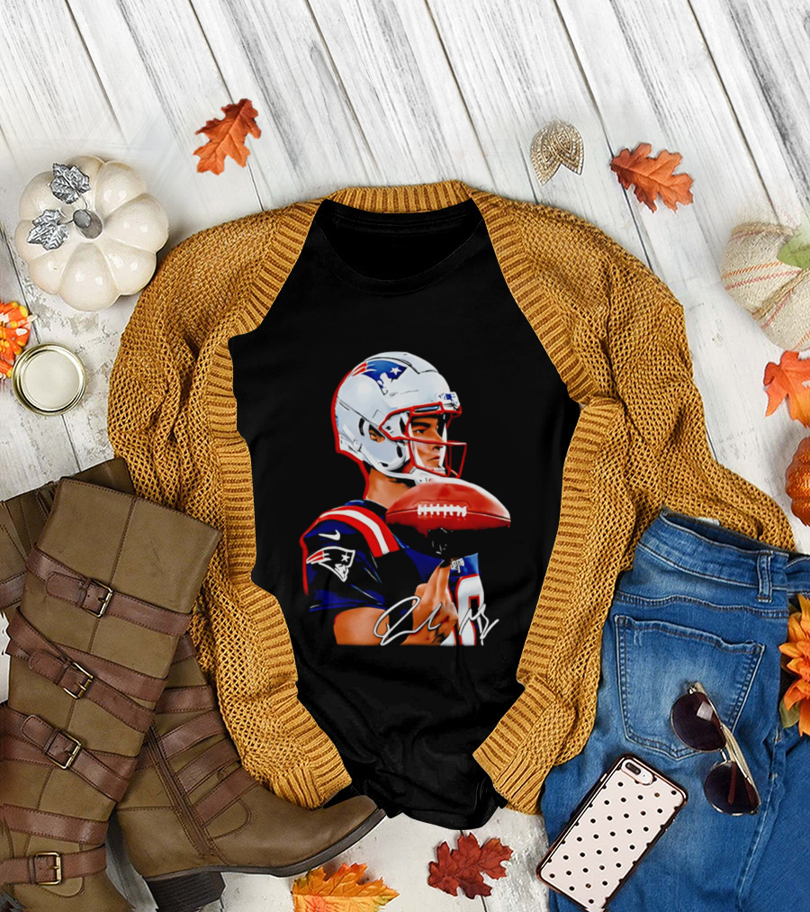 Drake Maye New England Patriots Quarterback Football Patriots Jersey T-Shirt