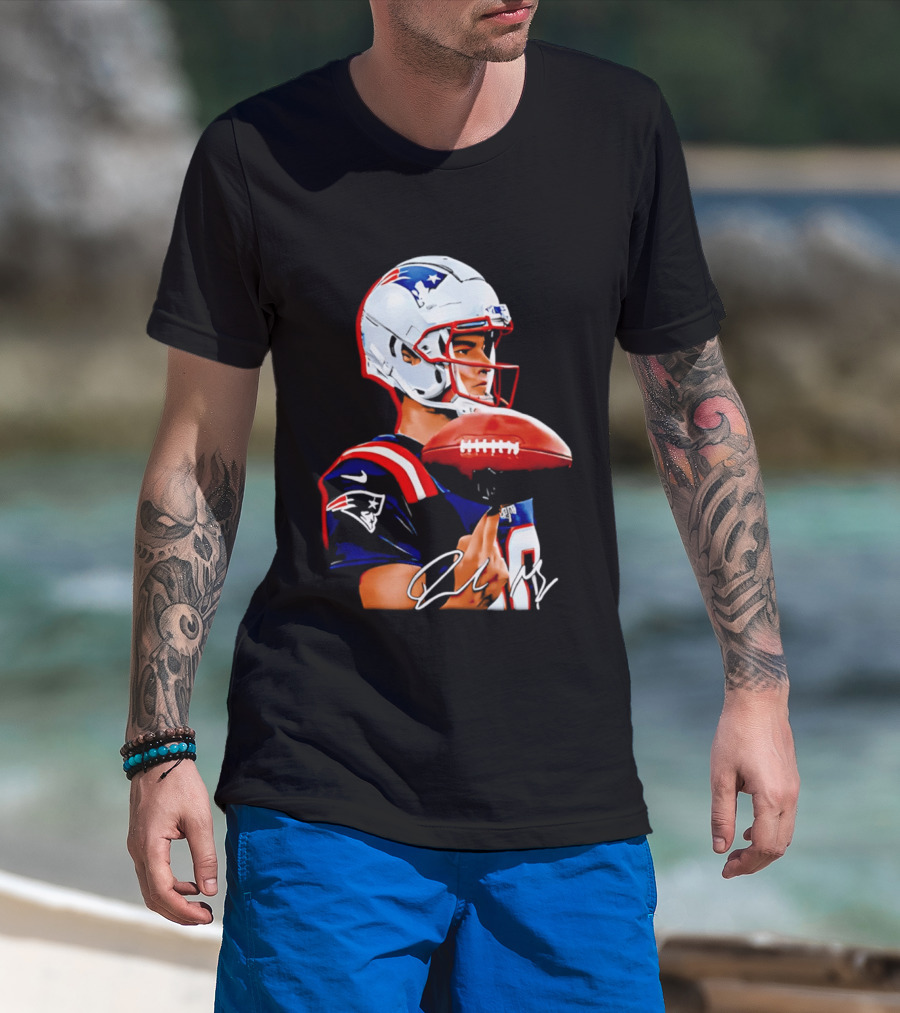Drake Maye New England Patriots Quarterback Football Patriots Jersey T-Shirt