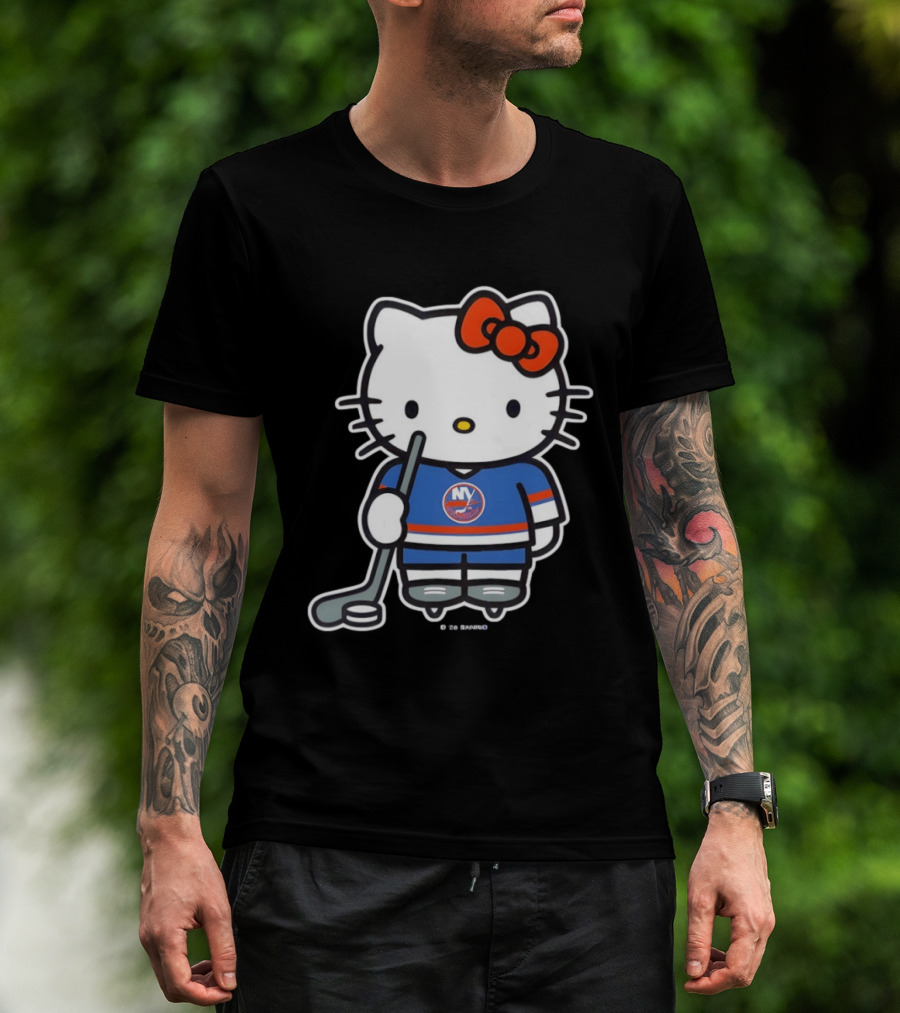 Hello Kitty X New York Islanders Hockey Player NHL 2026 T-Shirt