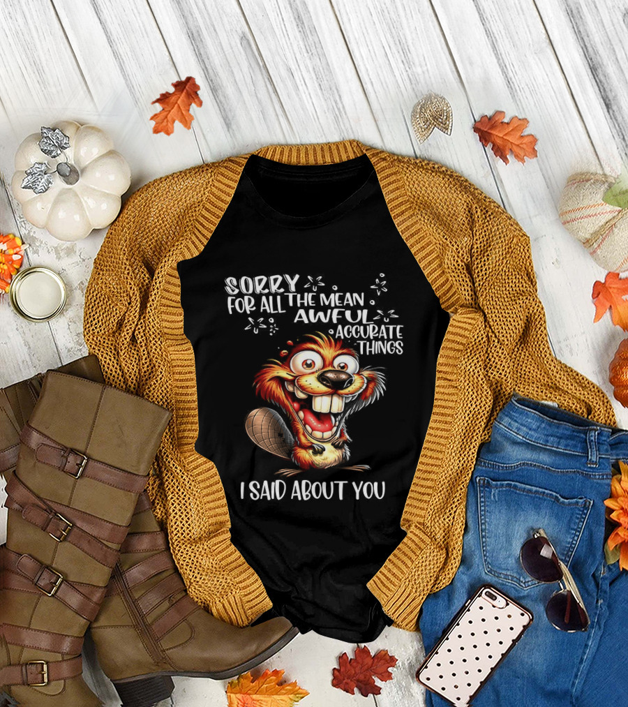 Sorry for All the Mean Awful Accurate Things I Said About You T-Shirt