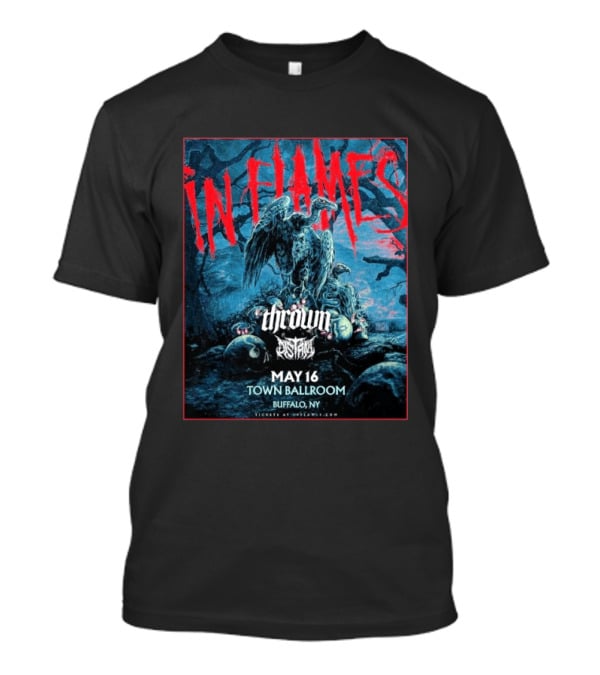 In Flames May 16 2026 Buffalo NY Town Ballroom Concert Thrown Orbit Culture T-Shirt