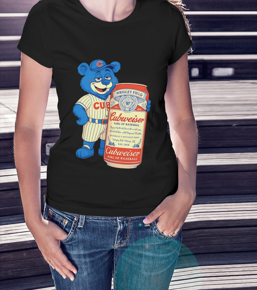 Cubs Wrigley Field Cubweiser King Of Baseball 1914 Bear Fans T-Shirt