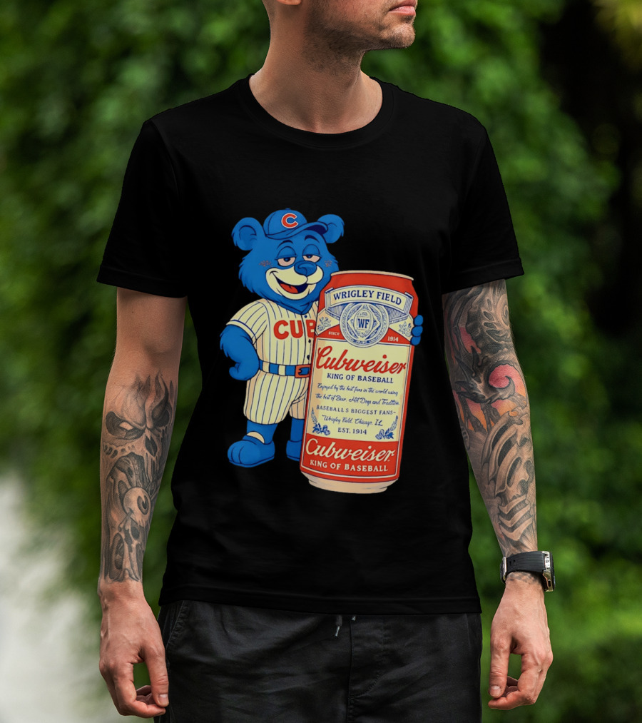 Cubs Wrigley Field Cubweiser King Of Baseball 1914 Bear Fans T-Shirt
