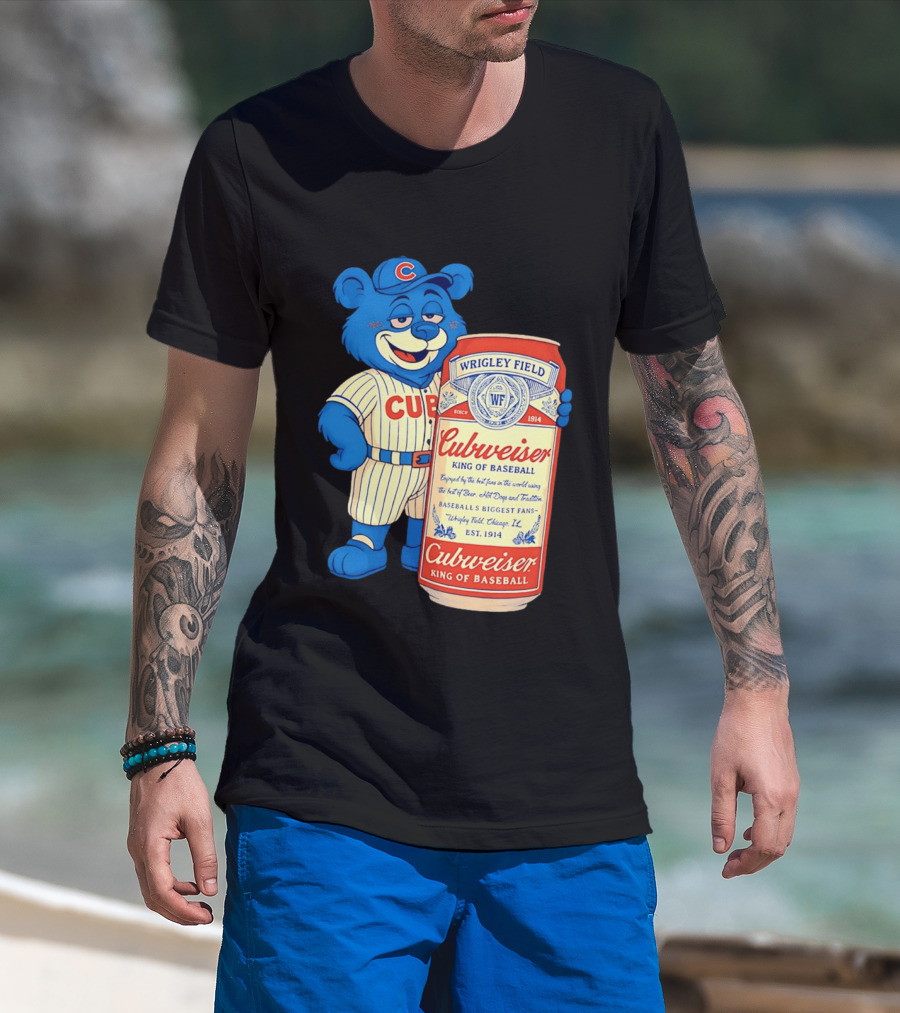 Cubs Wrigley Field Cubweiser King Of Baseball 1914 Bear Fans T-Shirt