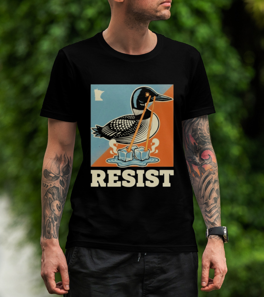 Resist Minneapolis Loon Ice Protest Minnesota T-Shirt