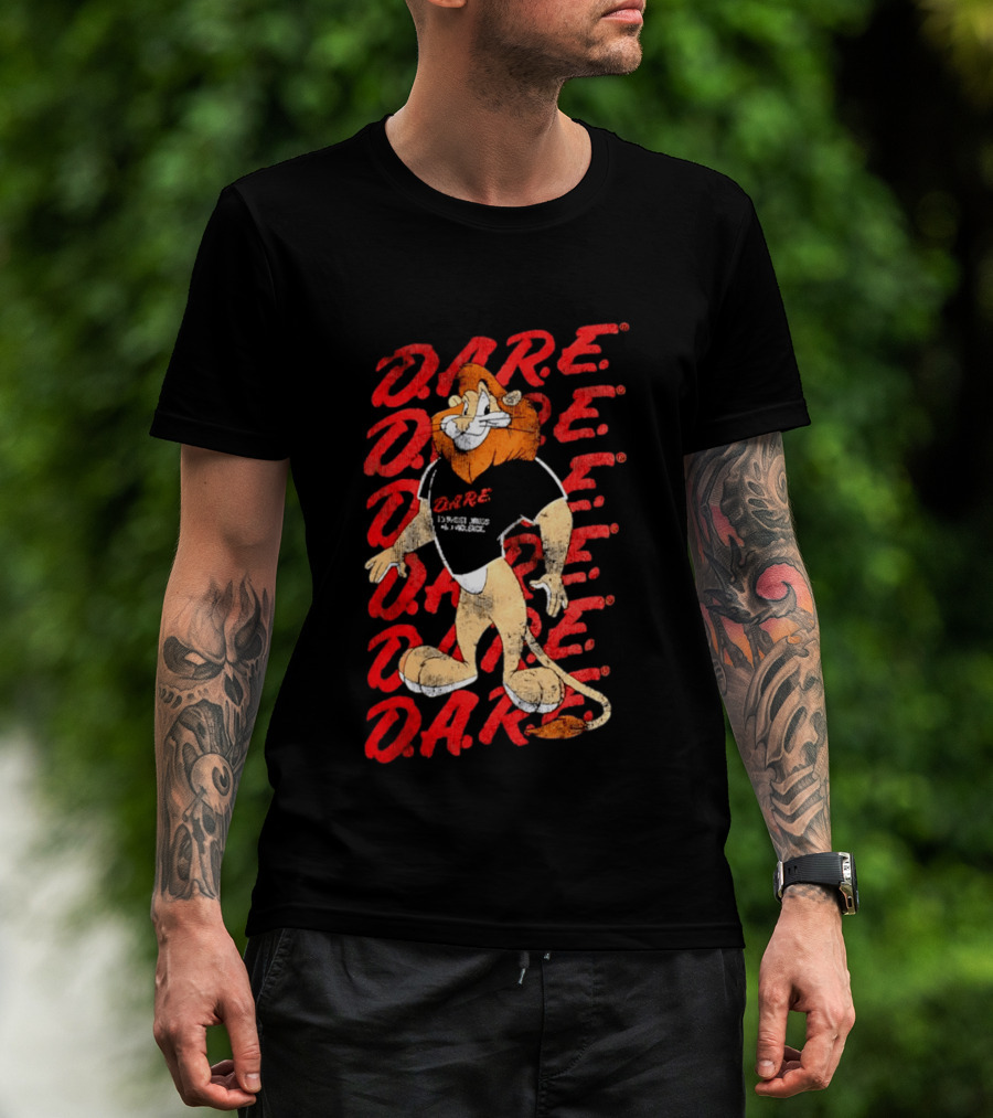 DARE To Resist Drugs And Violence Daren The Lion T-Shirt