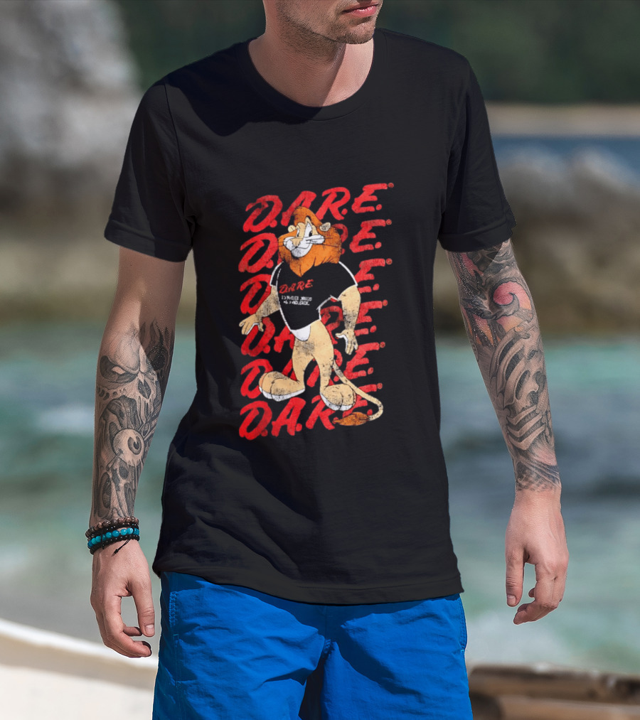 DARE To Resist Drugs And Violence Daren The Lion T-Shirt
