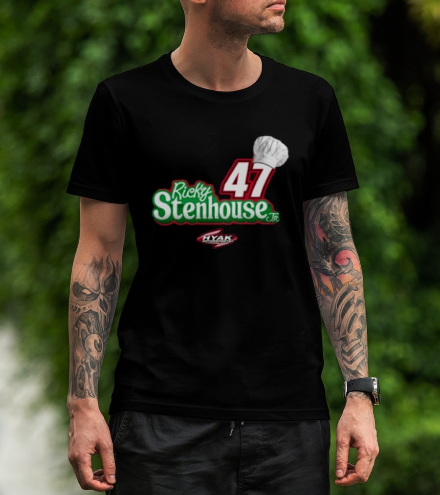 Ricky Stenhouse Jr 47 Chef Hat Hyak Chef Boyardee Racing T-Shirt