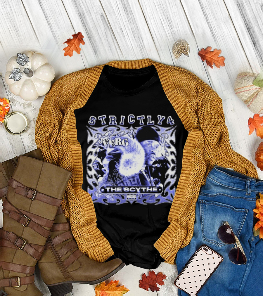 Ferg Strictly 4 The Scythe Album Cover Art with Tribal Element T-Shirt