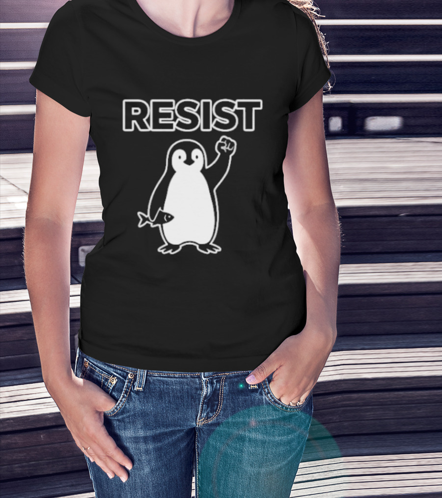 Penguin Resist Fist Fish Minnesota T-Shirt