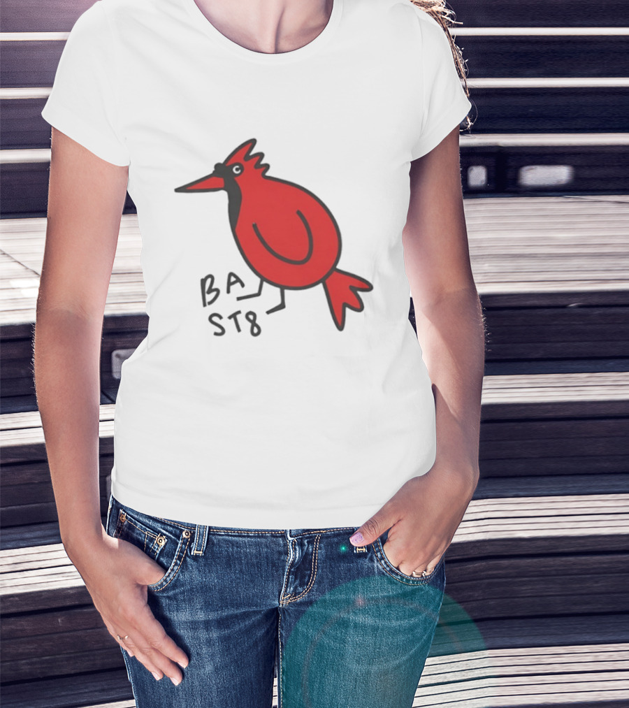Ball State Cardinal Bird Doodle BSU Football T-Shirt