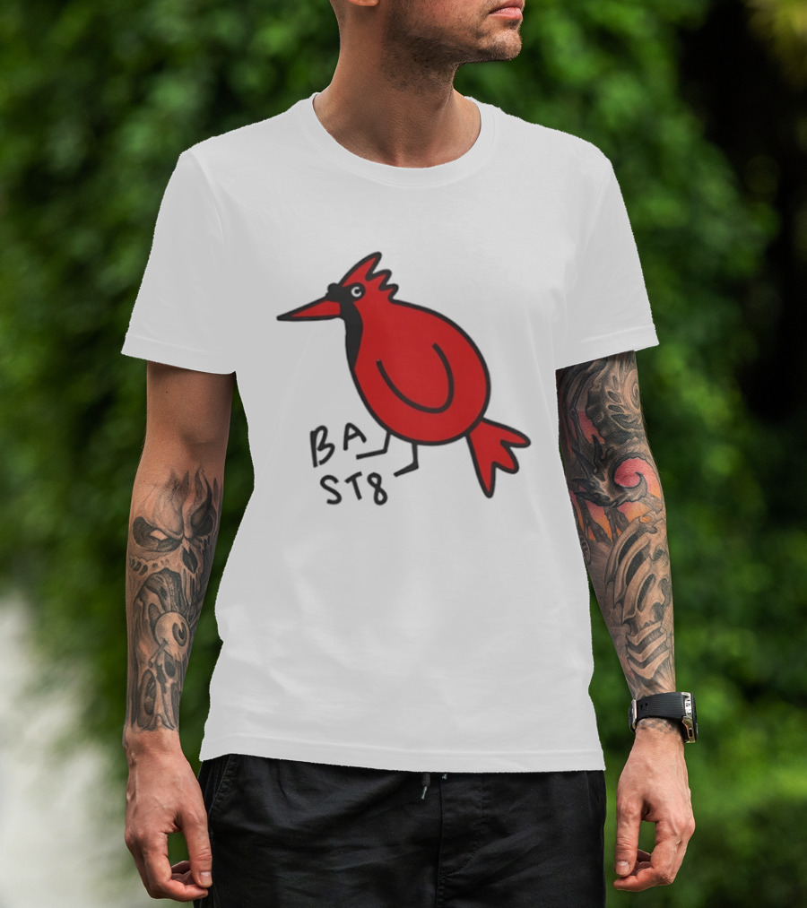 Ball State Cardinal Bird Doodle BSU Football T-Shirt