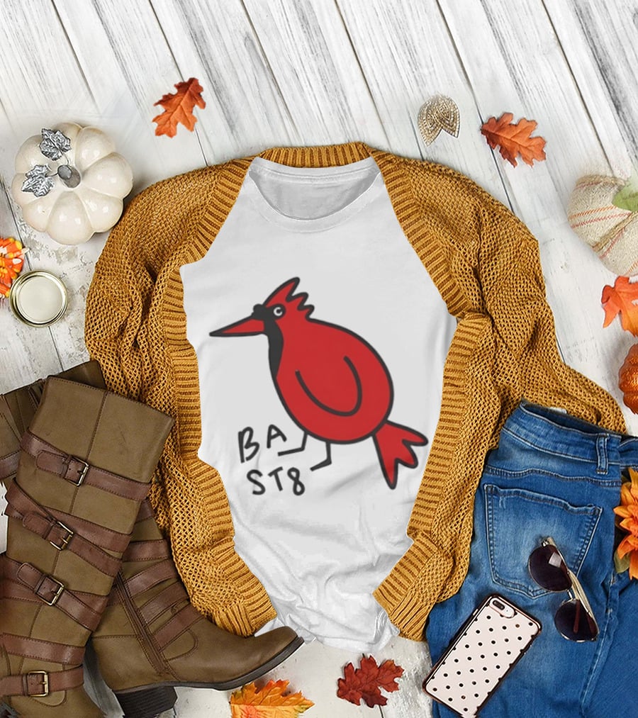 Ball State Cardinal Bird Doodle BSU Football T-Shirt