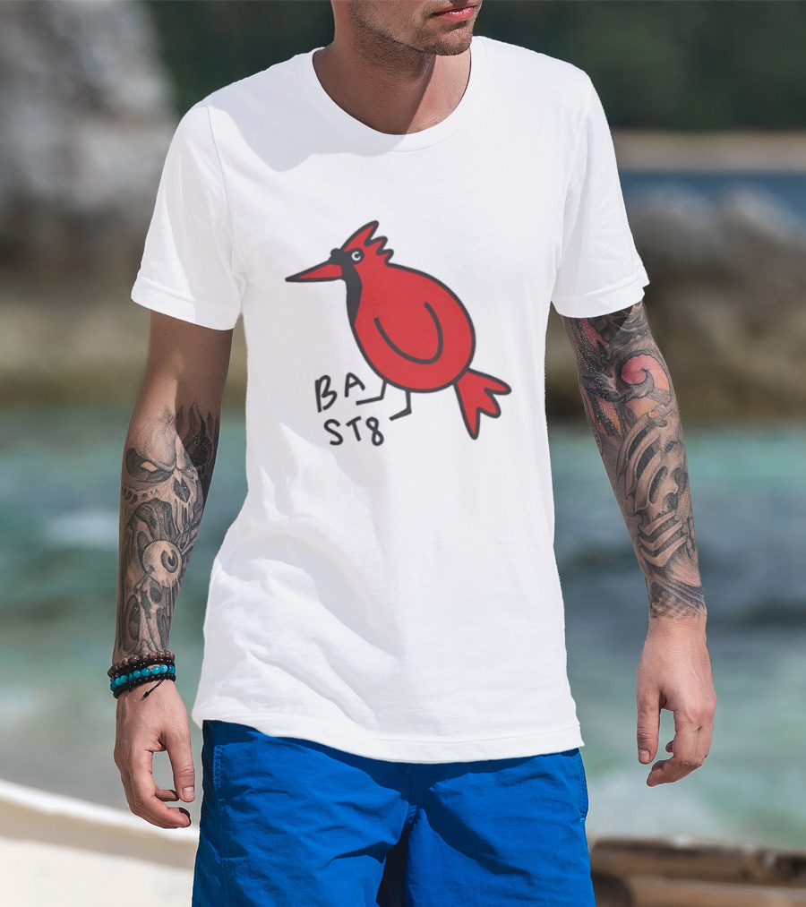 Ball State Cardinal Bird Doodle BSU Football T-Shirt