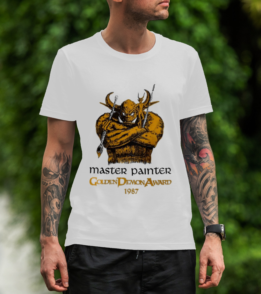 Master Painter Golden Demon Award 1987 Vintage Monster T-Shirt
