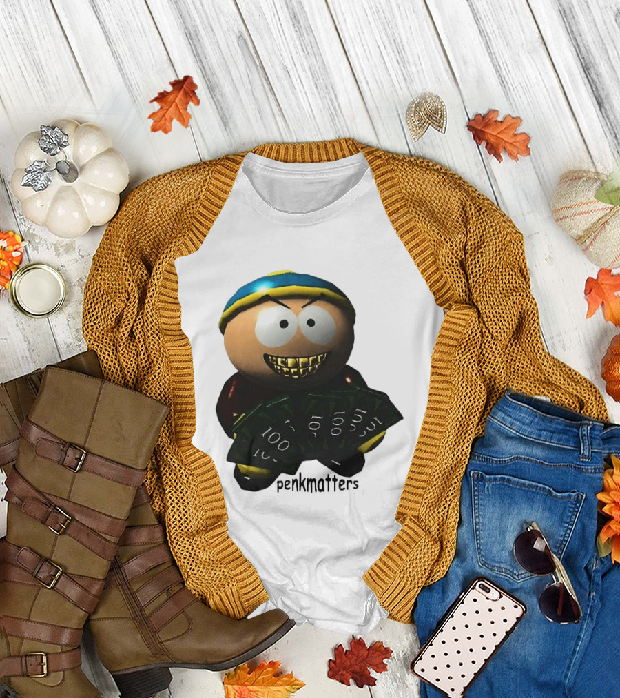 Eric Cartman Penkmatters Money Grinning South Park T-Shirt