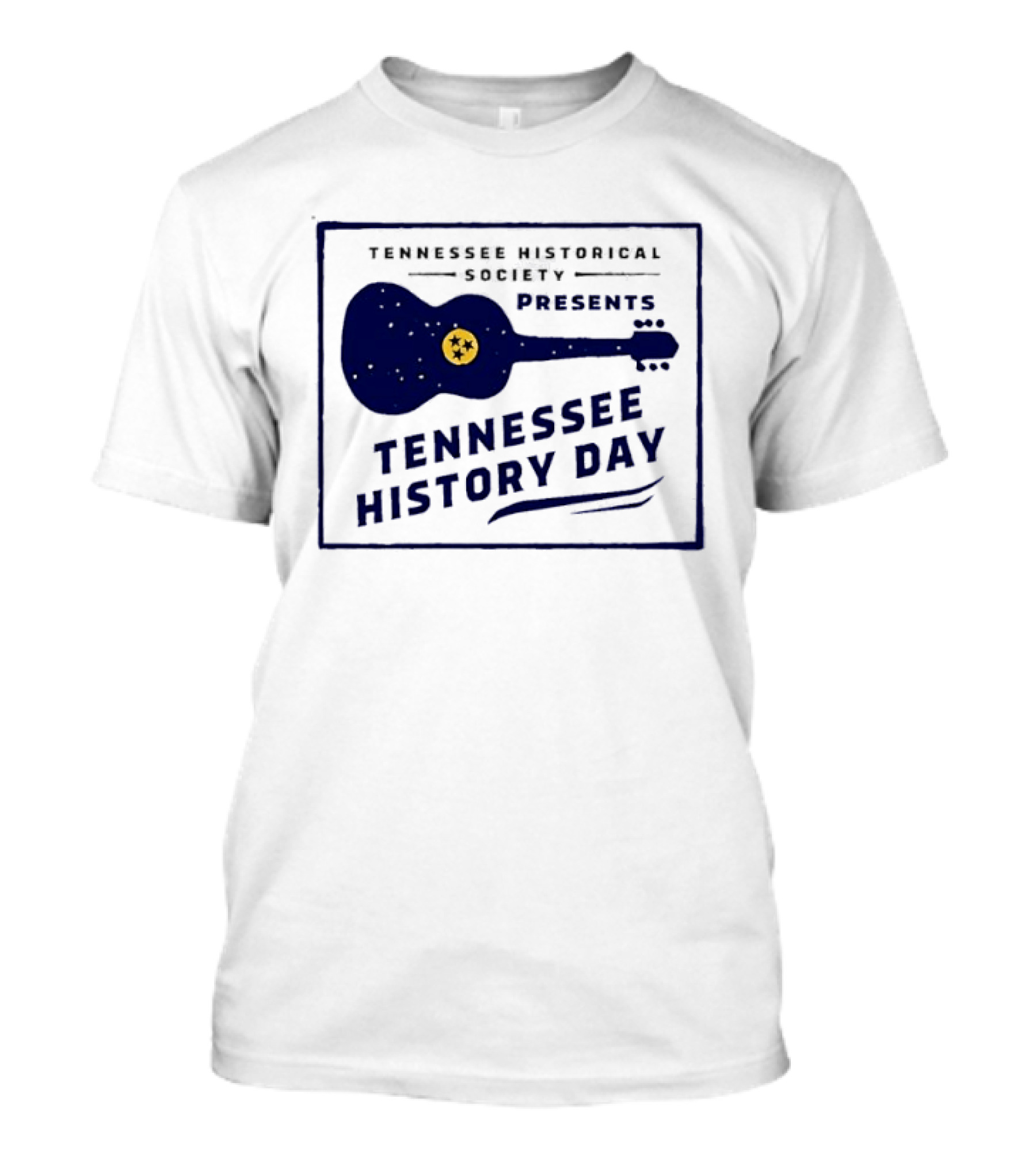 Tennessee Historical Society Presents Tennessee History Day Guitar T-Shirt