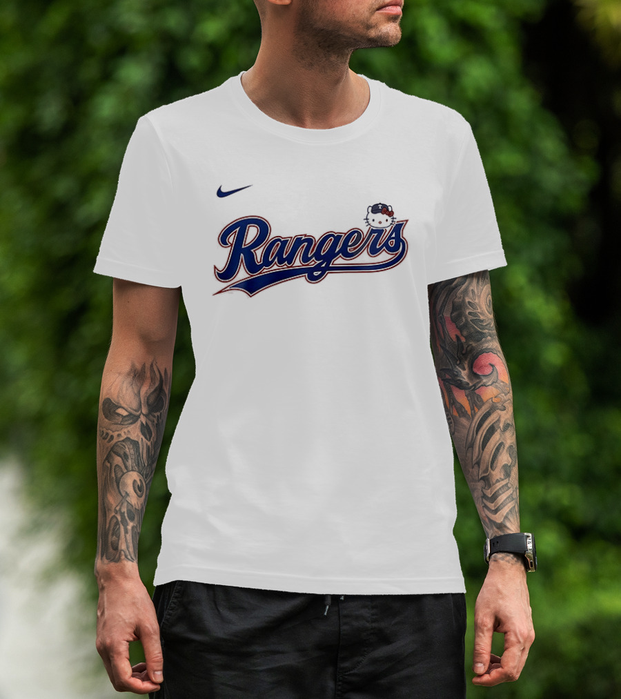 Texas Rangers Hello Kitty Collaboration Nike Rangers T-Shirt