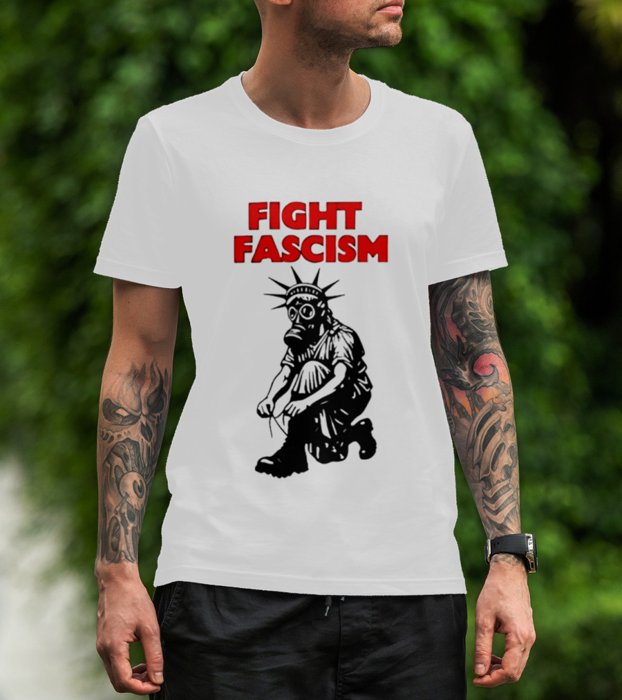 Fight Fascism Liberty Not Fascism Abolish ICE T-Shirt