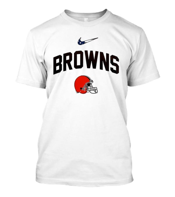 Cleveland Browns Nike Football Helmet Support T-Shirt