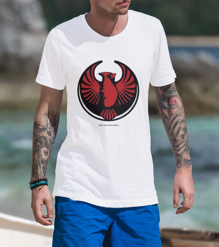 Rebel Northern Cardinal Alliance Heavyweight Bird T-Shirt