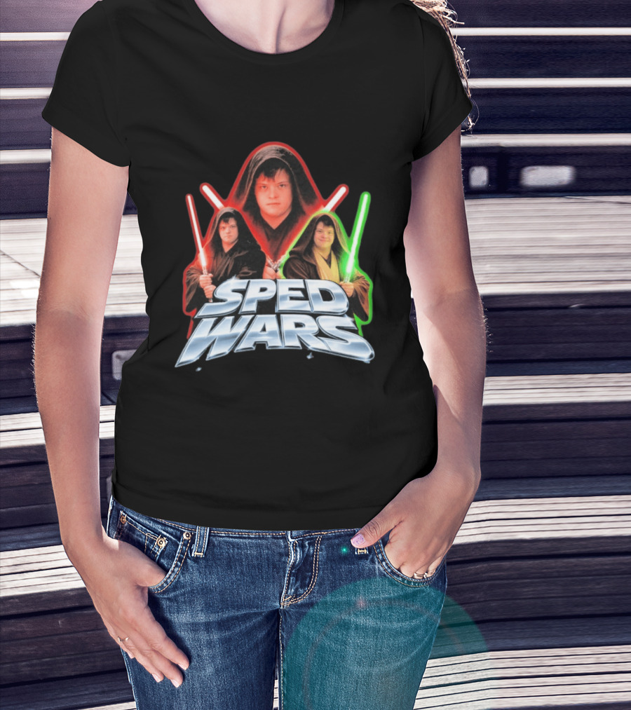 SPED WARS Lightsaber Down Syndrome Jedi T-Shirt