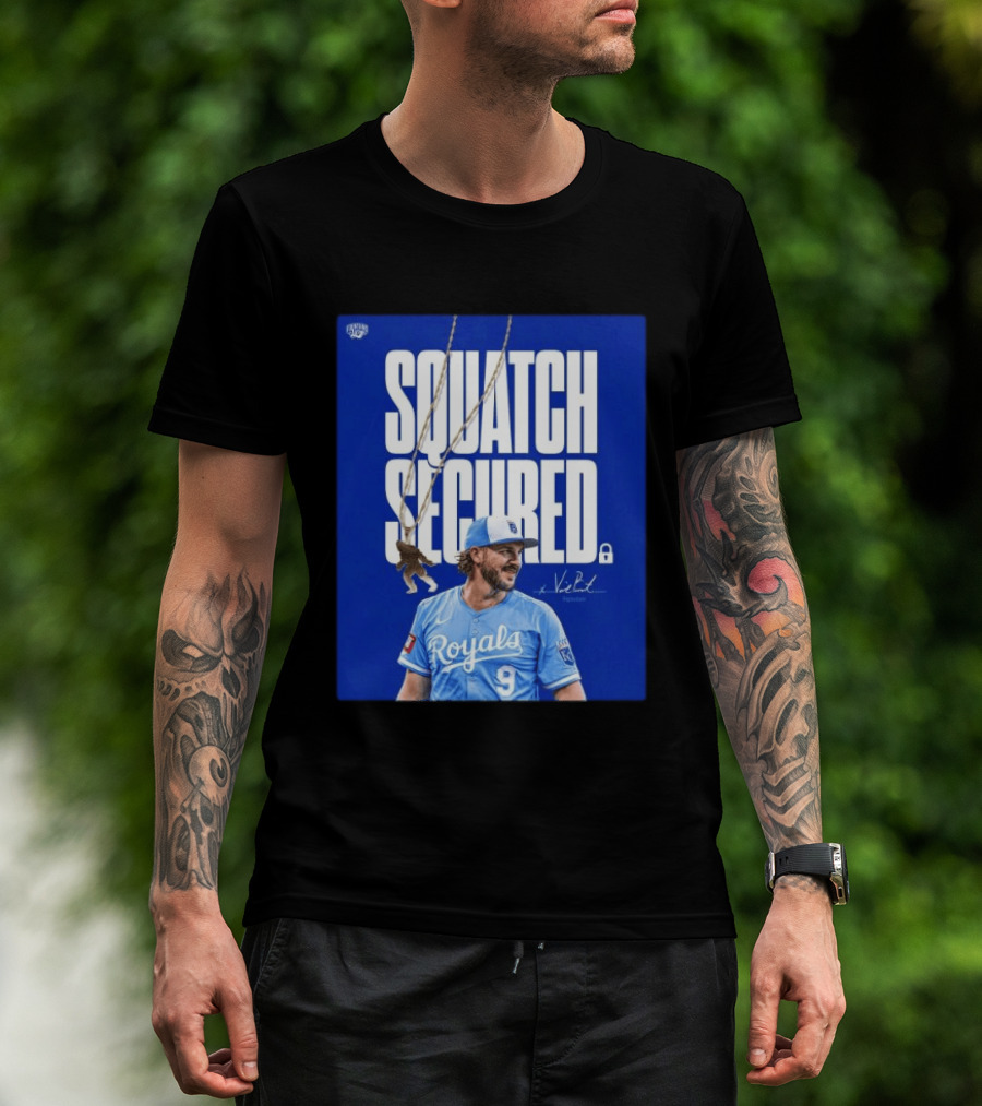 Squatch Secured Vinnie Pasquantino Royals Signature Collection T-Shirt