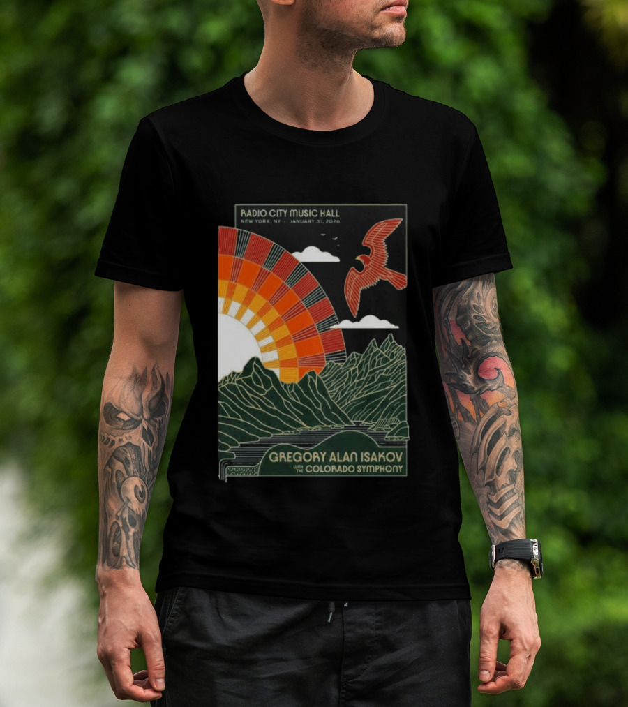 Gregory Alan Isakov With Colorado Symphony Radio City Music Hall January 31 2026 T-Shirt