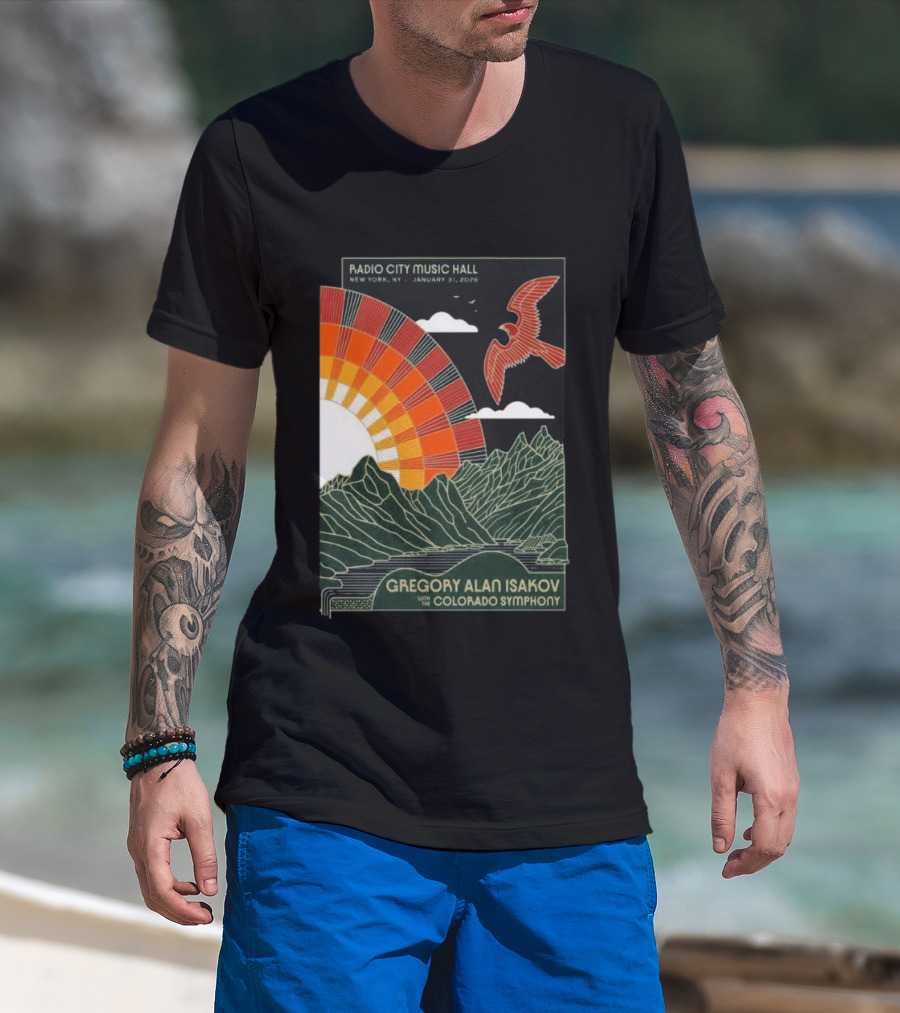 Gregory Alan Isakov With Colorado Symphony Radio City Music Hall January 31 2026 T-Shirt