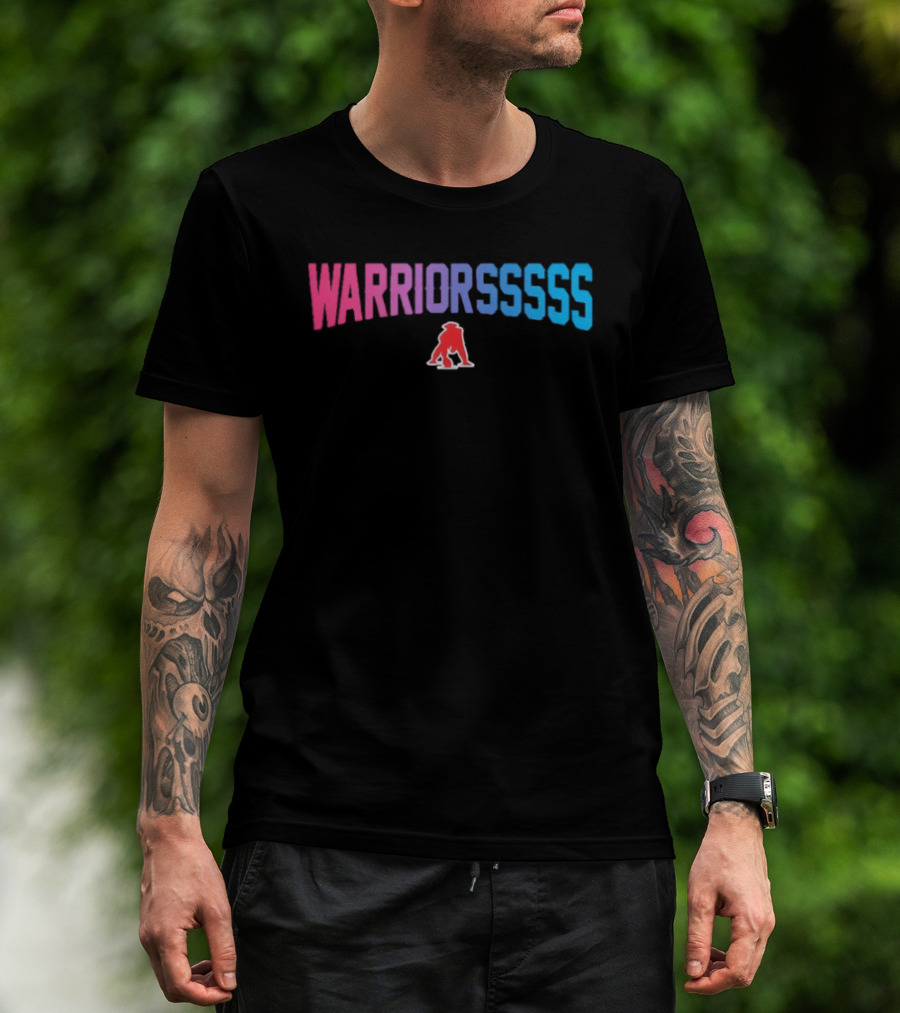 Warriorsssss New England Patriots Bold Rainbow Gradient T-Shirt