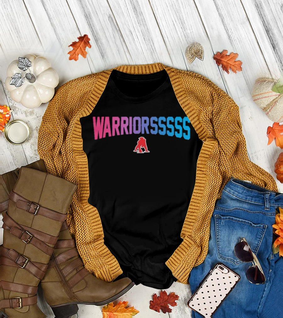 Warriorsssss New England Patriots Bold Rainbow Gradient T-Shirt