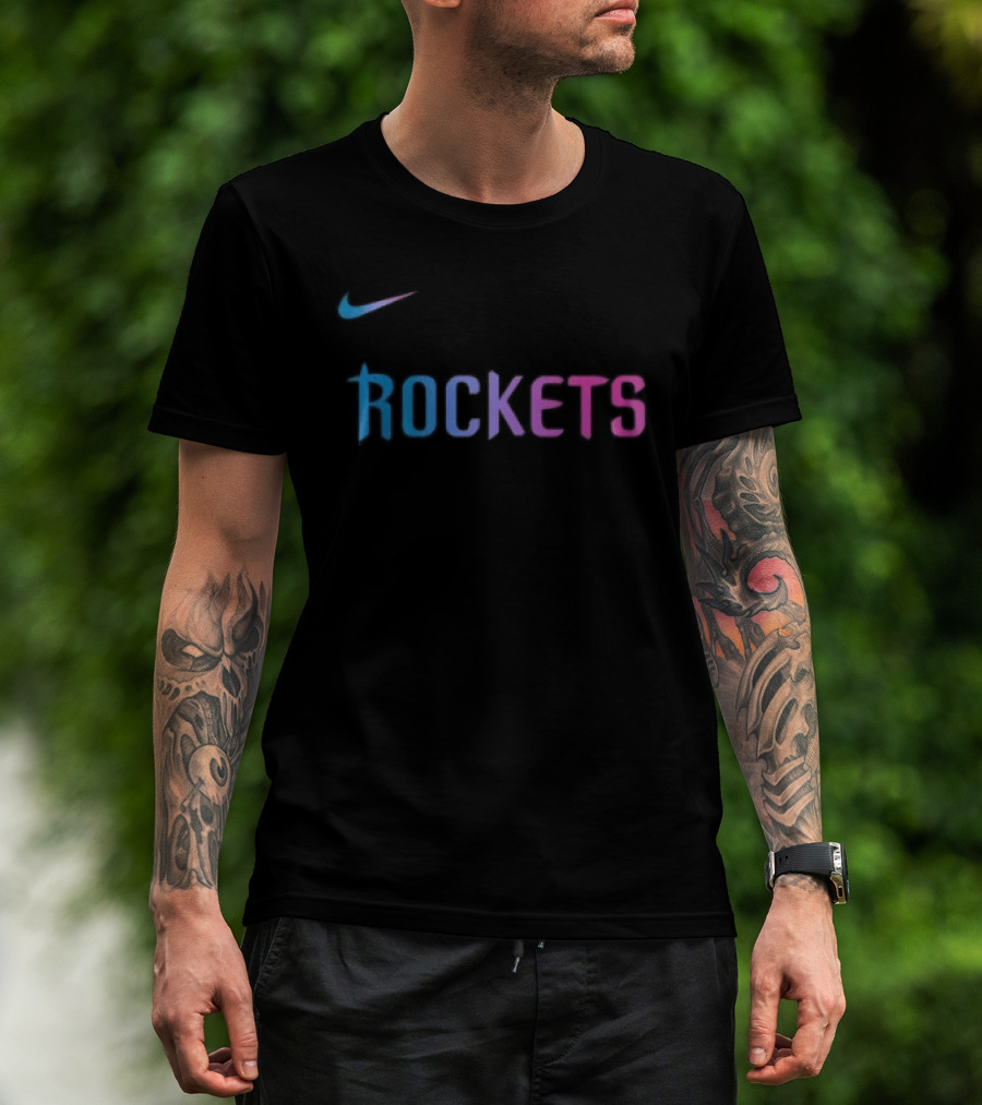 Nike Houston Rockets Cyberpunk T-Shirt