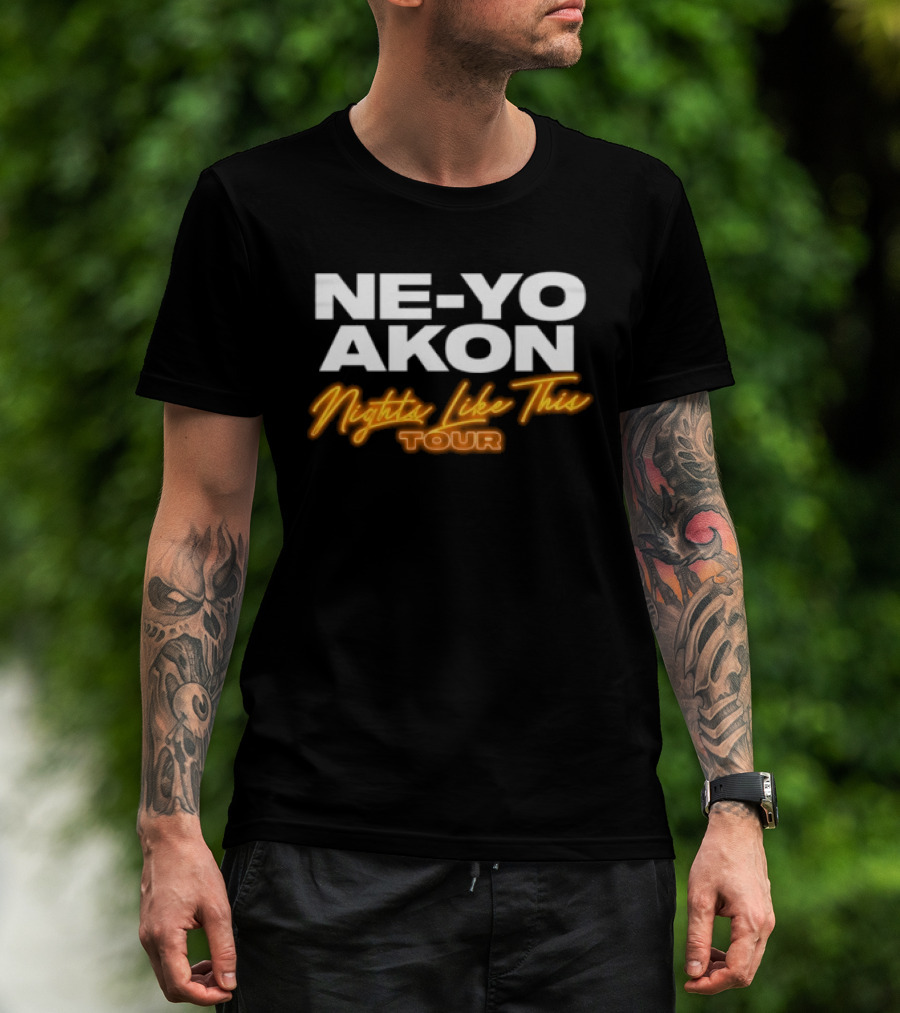 Ne Yo Akon Nights Like This Tour 2026 T-Shirt