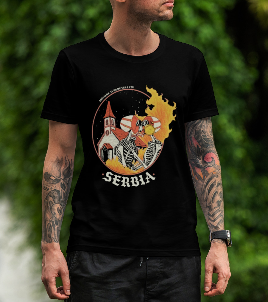 Amor De Verano Sueltame 2026 Serbia Church Fire T-Shirt