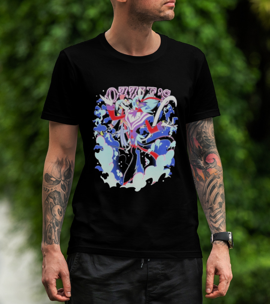 Ozzie's Helluva Boss Fizzarolli Asmodeus Clouds T-Shirt