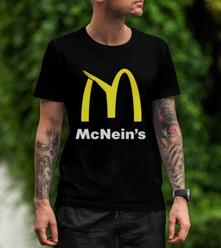 McNein's Parody Fast Food Golden Arches Collaboration T-Shirt