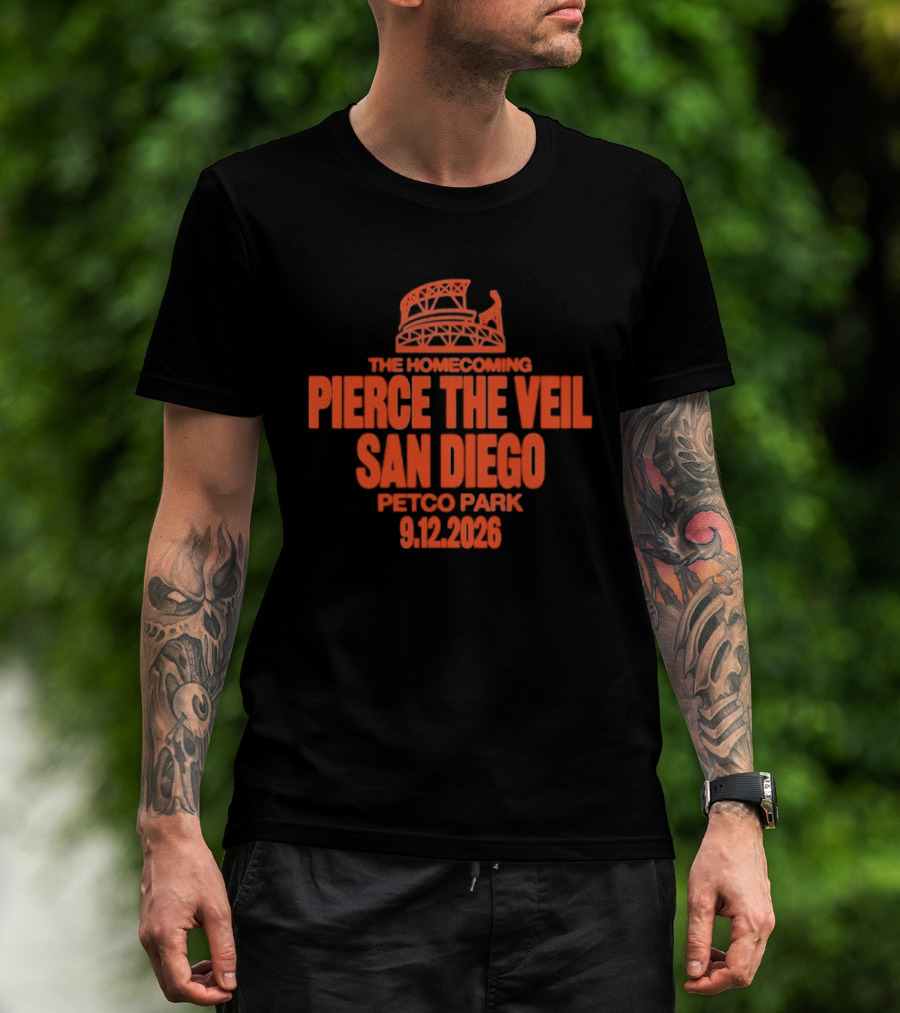 Pierce The Veil The Homecoming San Diego Petco Park Sept 12 2026 T-Shirt