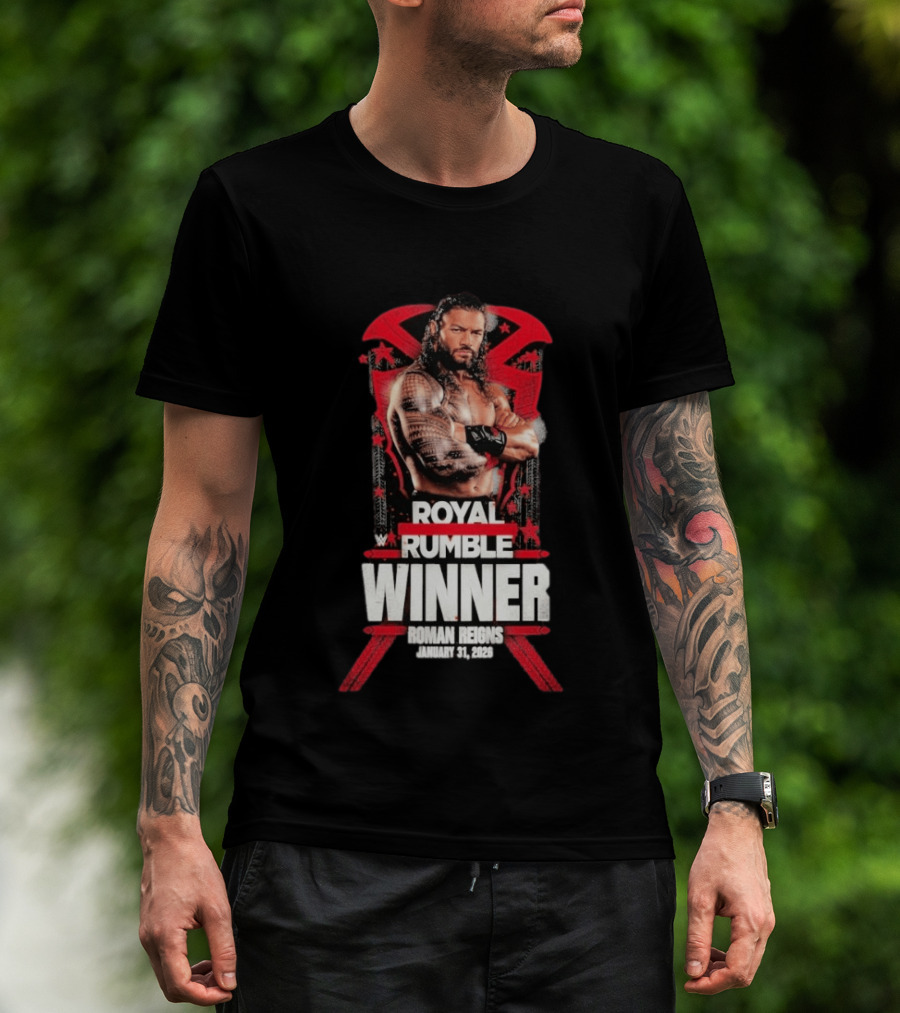 Roman Reigns Royal Rumble Winner January 31 2026 WWE T-Shirt