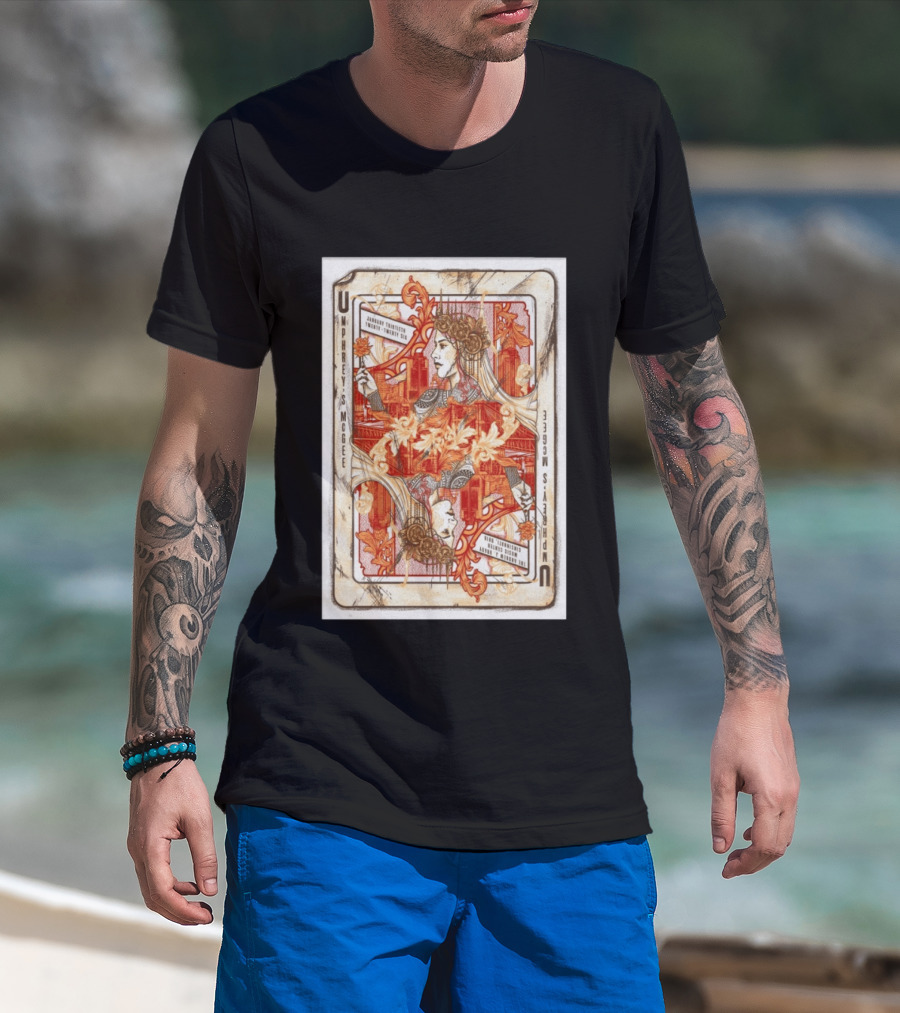 Umphrey's McGee The Andrew J Brady Music Center Cincinnati January 30 Twenty Six Playing Card Art Nouveau T-Shirt