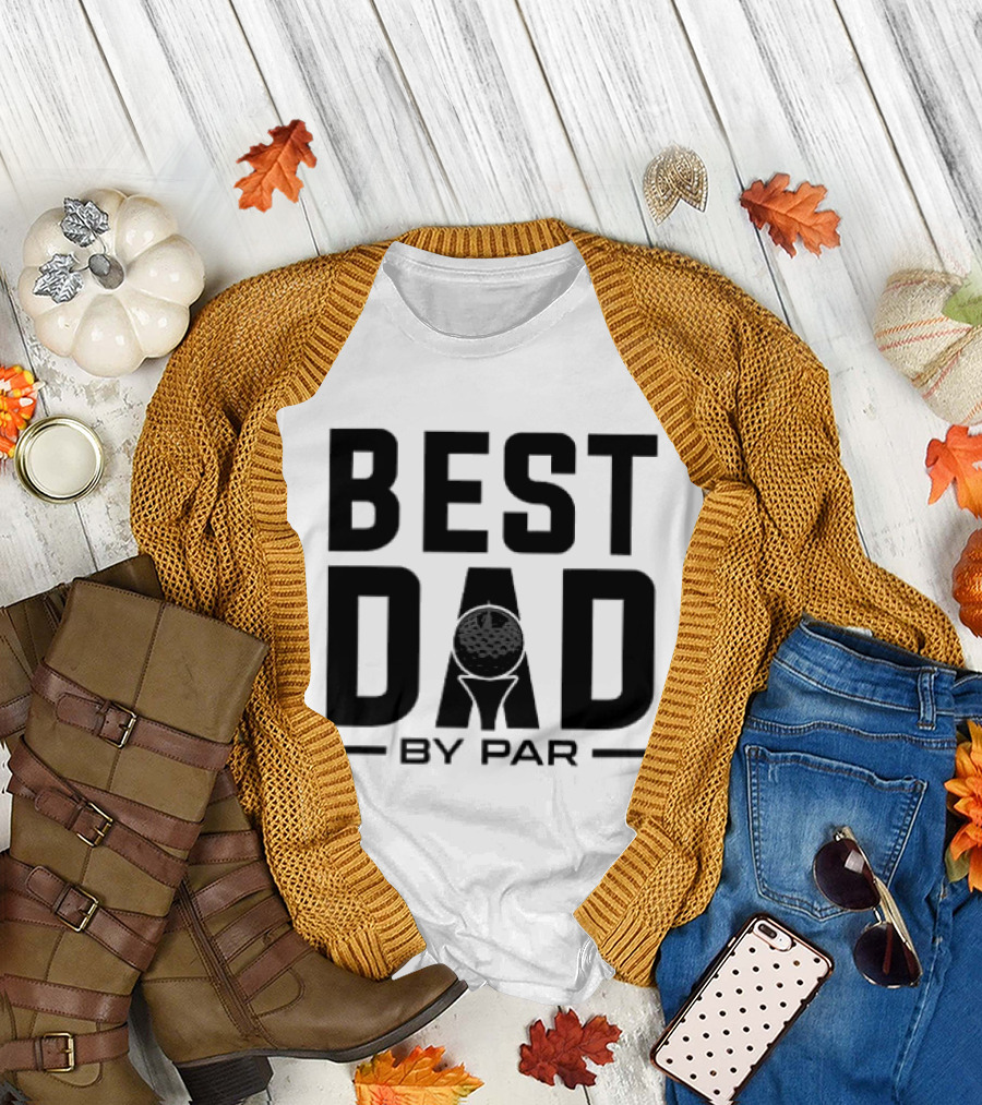 Best Dad By Par Modern Golf T-Shirt
