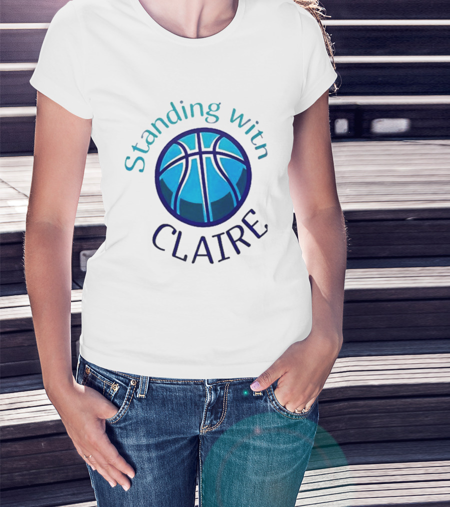 Standing With Claire Basketball Support T-Shirt