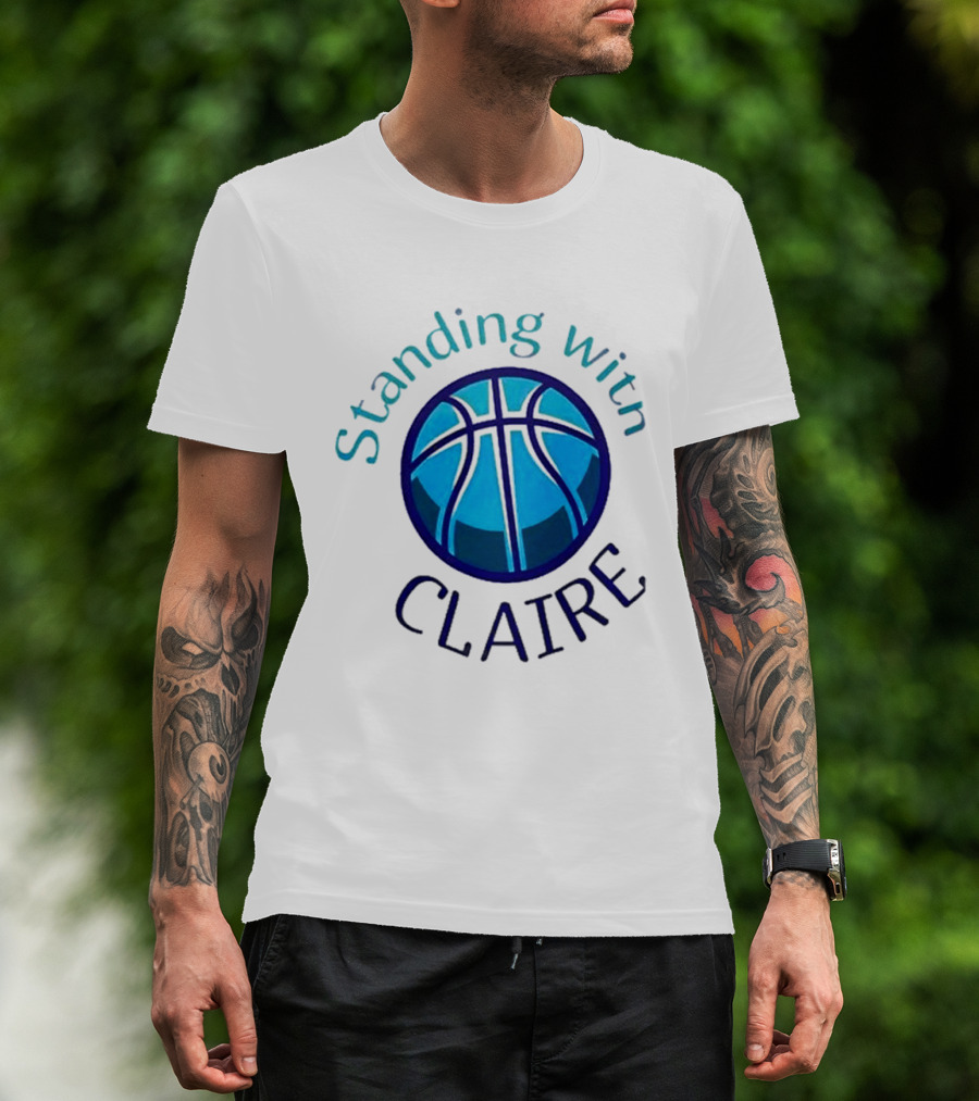 Standing With Claire Basketball Support T-Shirt