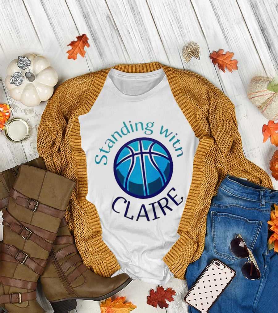 Standing with Claire Basketball Support T-Shirt