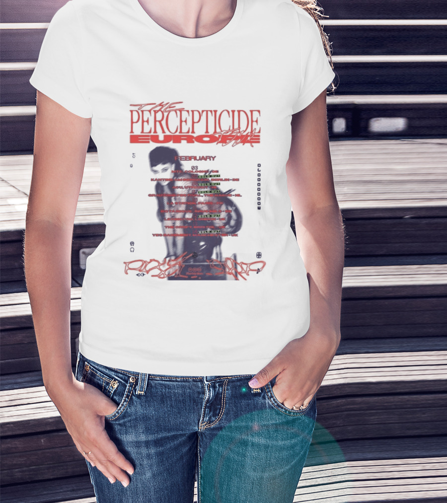 PERCEPTICIDE Europe Tour 2026 Dates And Locations T-Shirt