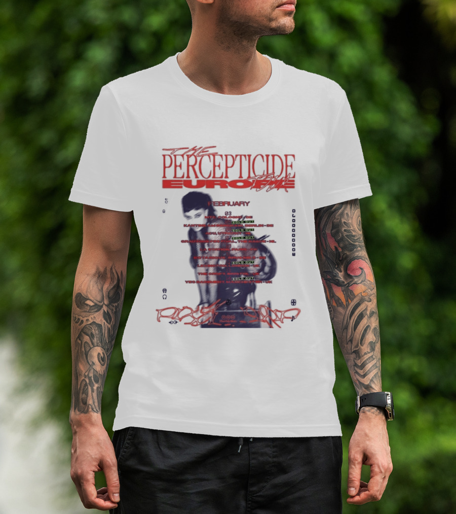 PERCEPTICIDE Europe Tour 2026 Dates And Locations T-Shirt
