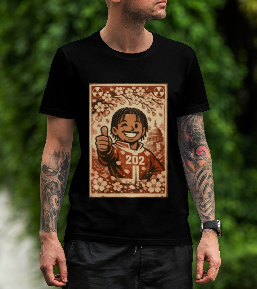 Vault 202 February 26 Cherry Blossom Capitol Thumbs Up T-Shirt