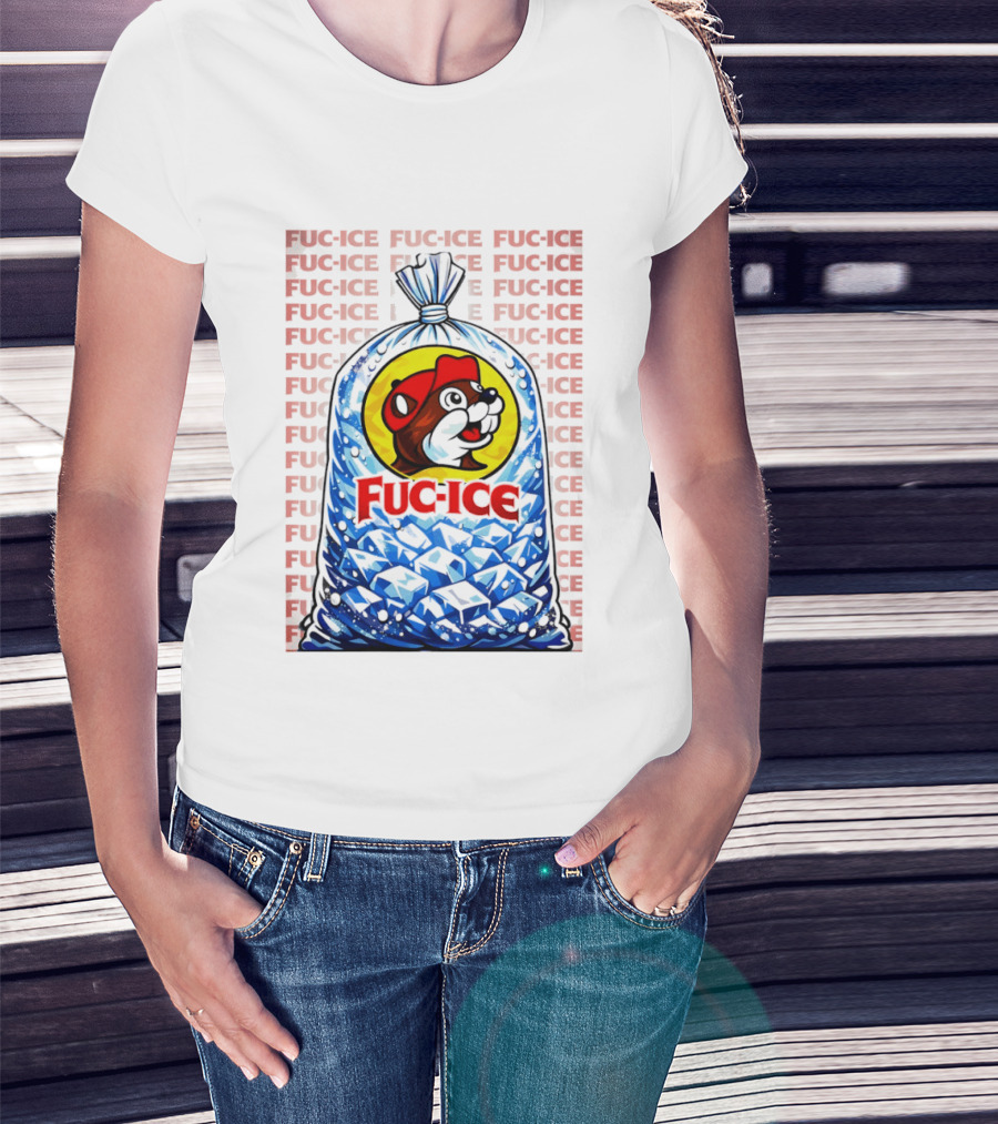 Buc Ee's Fuc Ice Parody Bag Of Ice T-Shirt