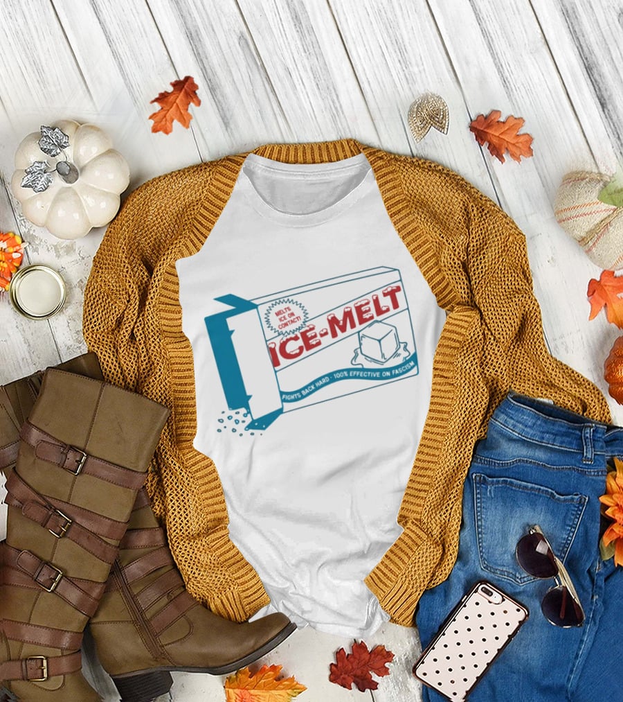 Ice Melt Salt Box Ice Cubes Winter Snow Solution T-Shirt