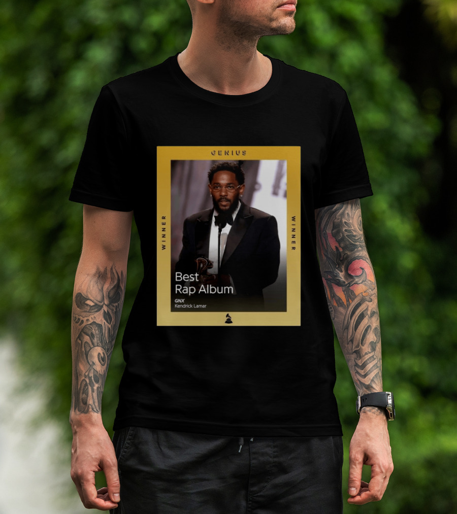 Genius Winner Kendrick Lamar Best Rap Album GNX T-Shirt
